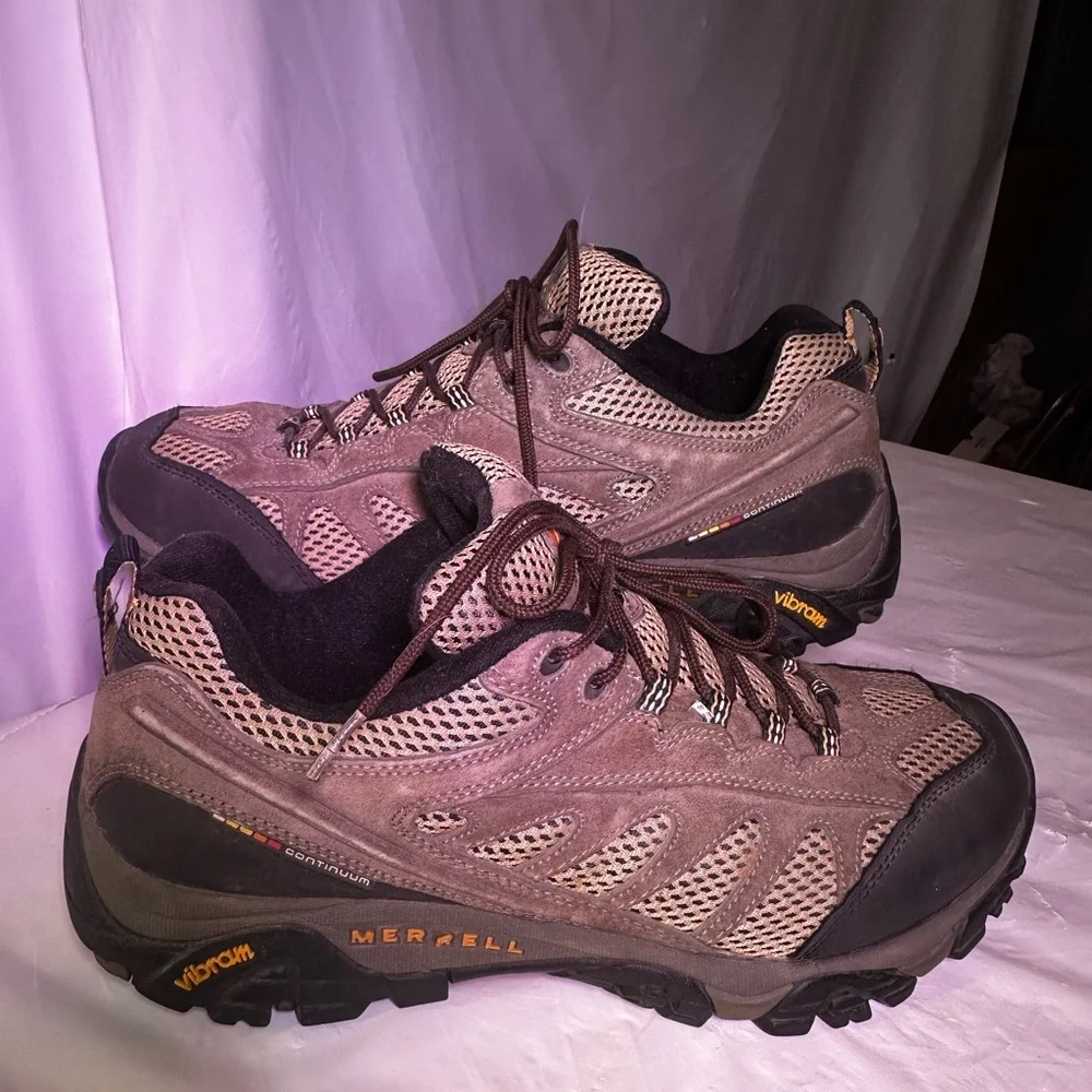 Merrell Taupe and Black Trail Shoes